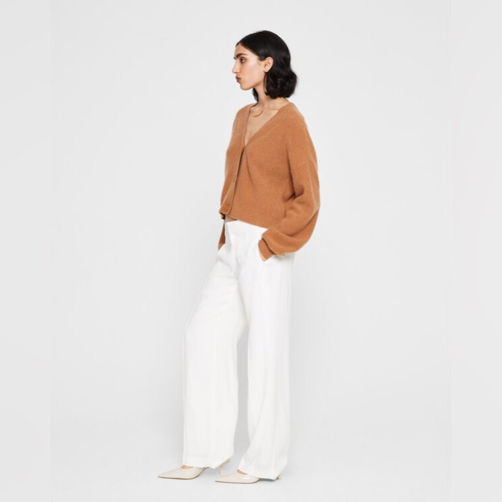 New! Club Monaco crepe trousers in winter white